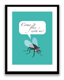 Print: Come flie with me! Turkis