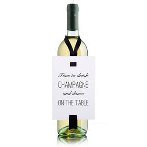Champagne, dance on the table - Vinkort